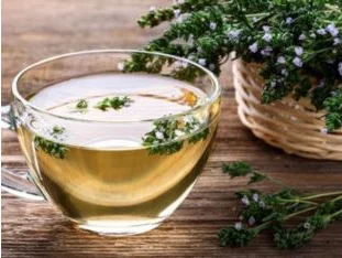 taza de te de tomillo